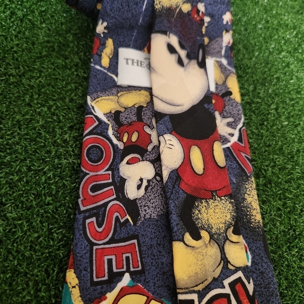 The Disney Store Men’s Mickey Mouse Necktie Silk Satin Tie - Picture 5 of 5